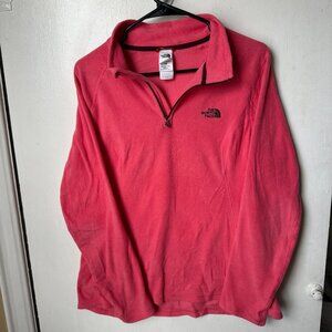 The North Face Polartec Classic Fleece Quarter Zip Pullover Pink Women’s L